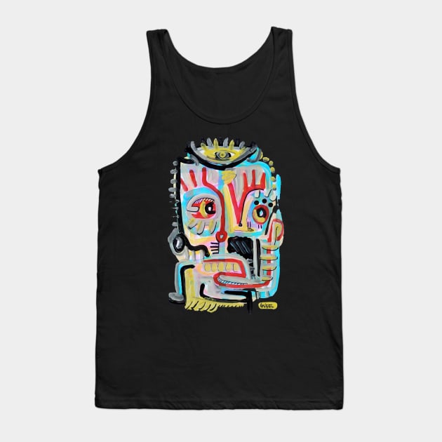 face Tank Top by Angel Rivas